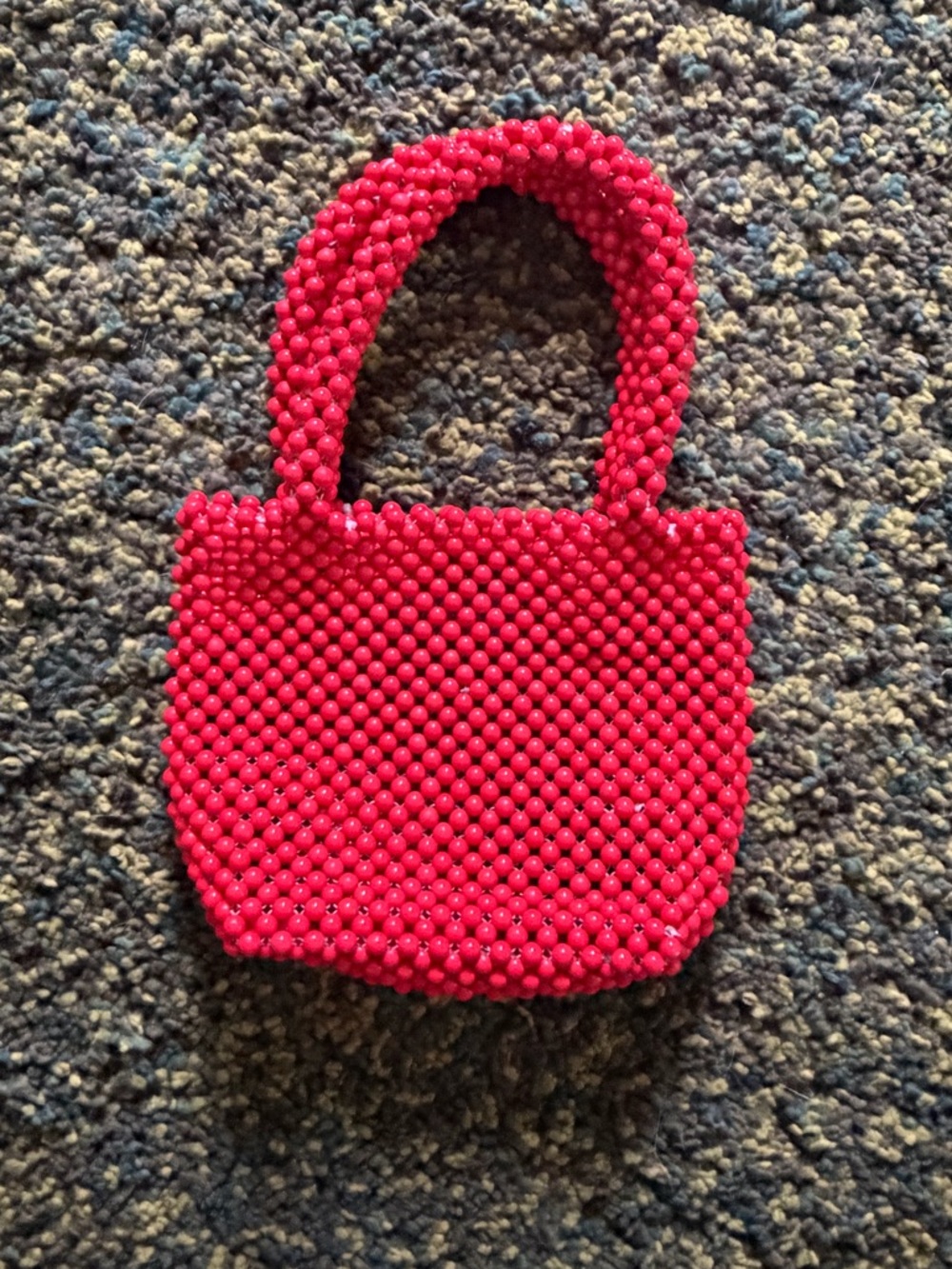 Forever 21 Red Beaded Mini Tote